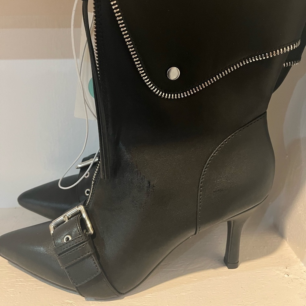 A New Day brand Black Stiletto Ankle Boots.  Brand new with tags